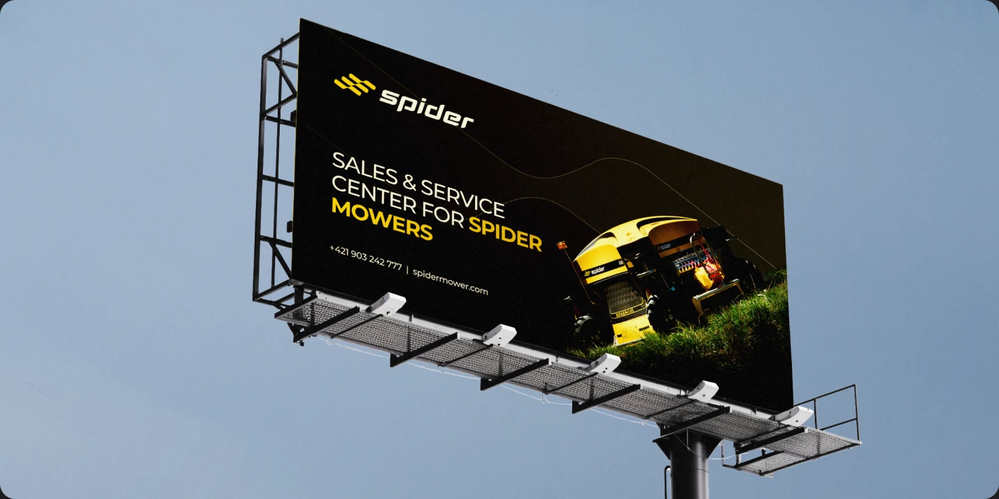 Slope mowers — billboard artwork