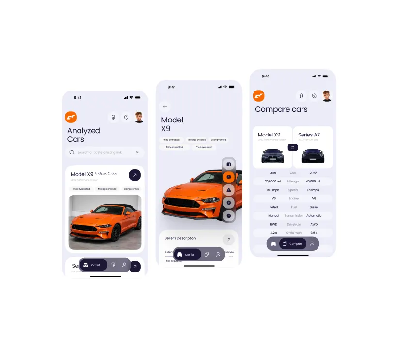 CarScoring web design — slide 3