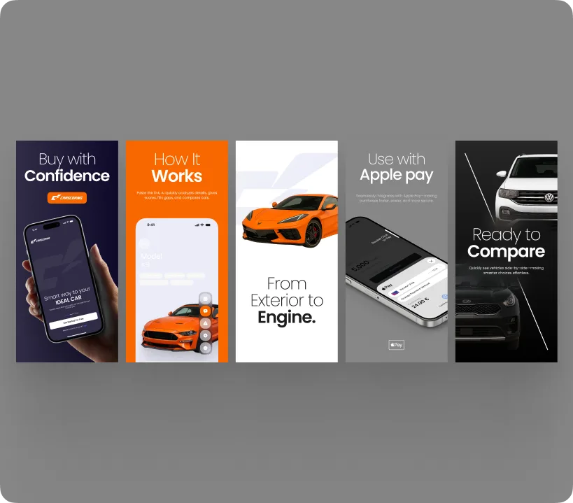 CarScoring web design — slide 4